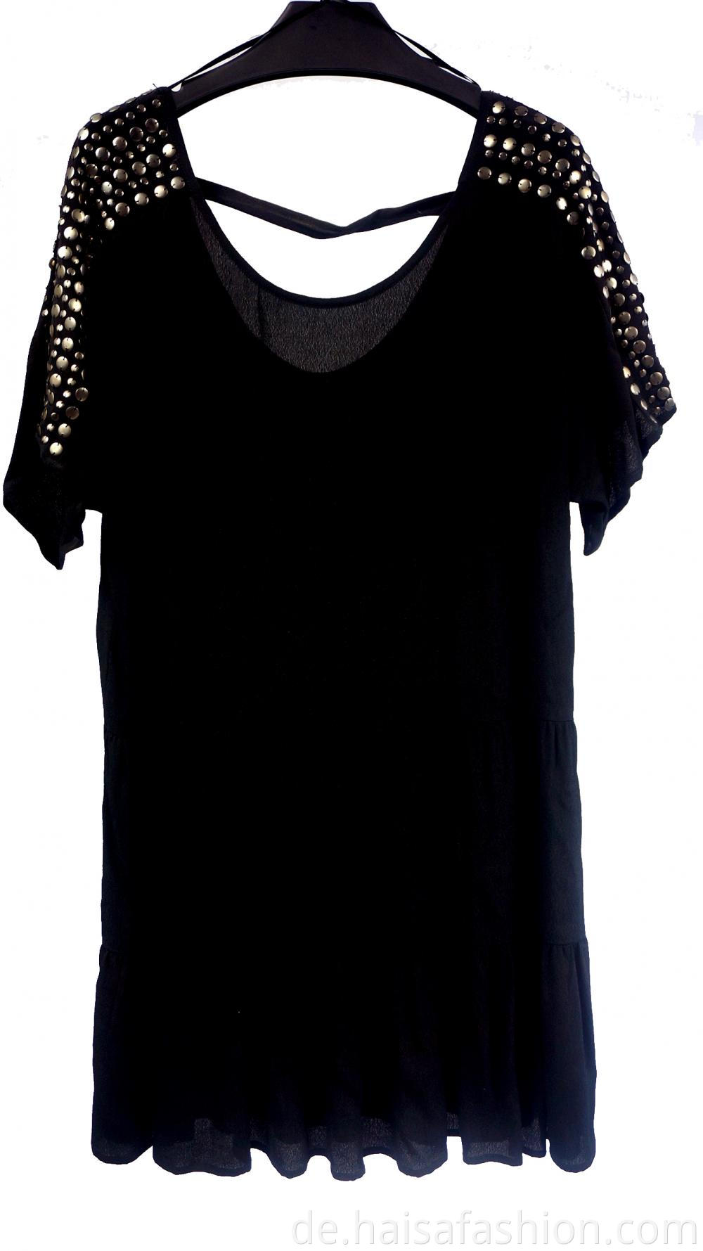 Sexy Black V-neck Dress For Women